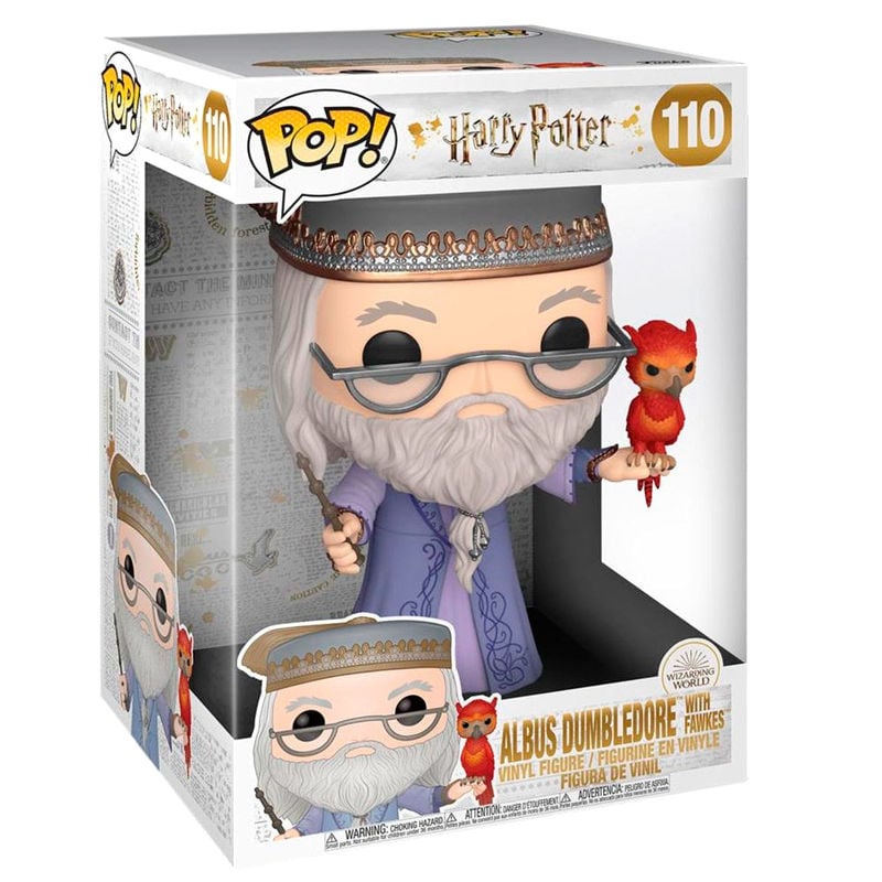 Figura POP Harry Potter Albus Dumbledore with Fawkes 25cm FUNKO