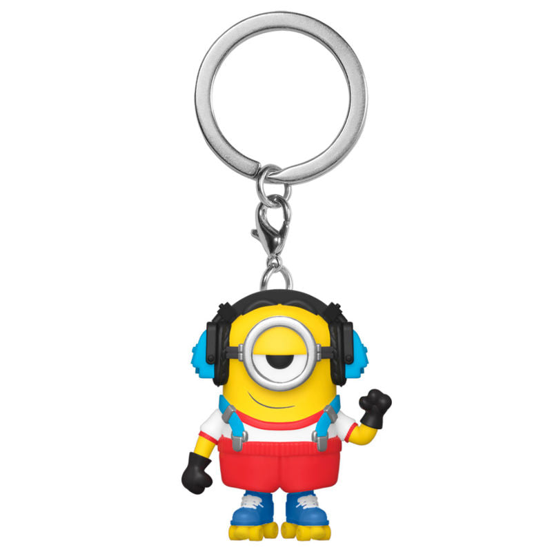 Llavero Pocket POP Minions 2 Roller Skating Stuart FUNKO