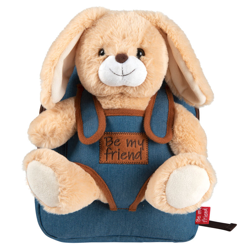 Mochila + peluche Conejo Bob 26cm PERLETTI