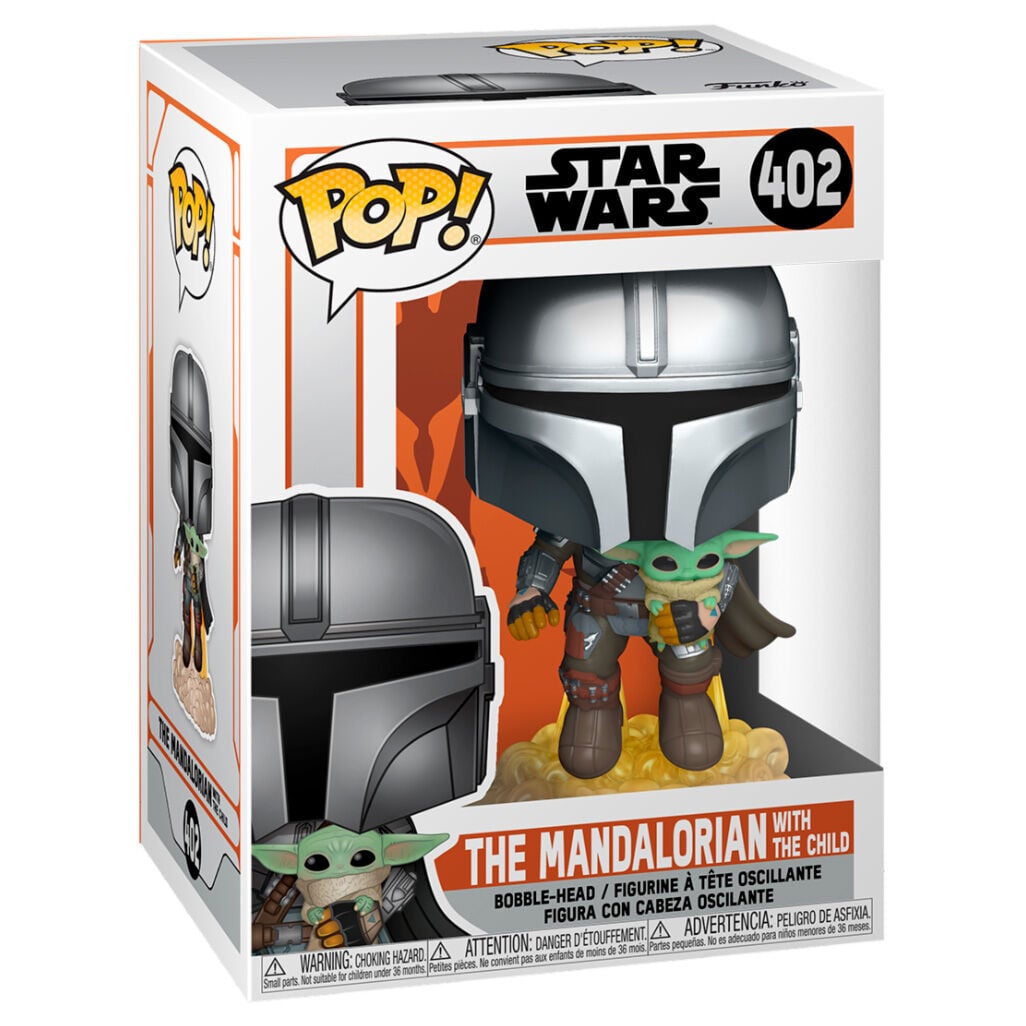 Figura POP Star Wars The Mandalorian Mando Flying with Jet Pack FUNKO