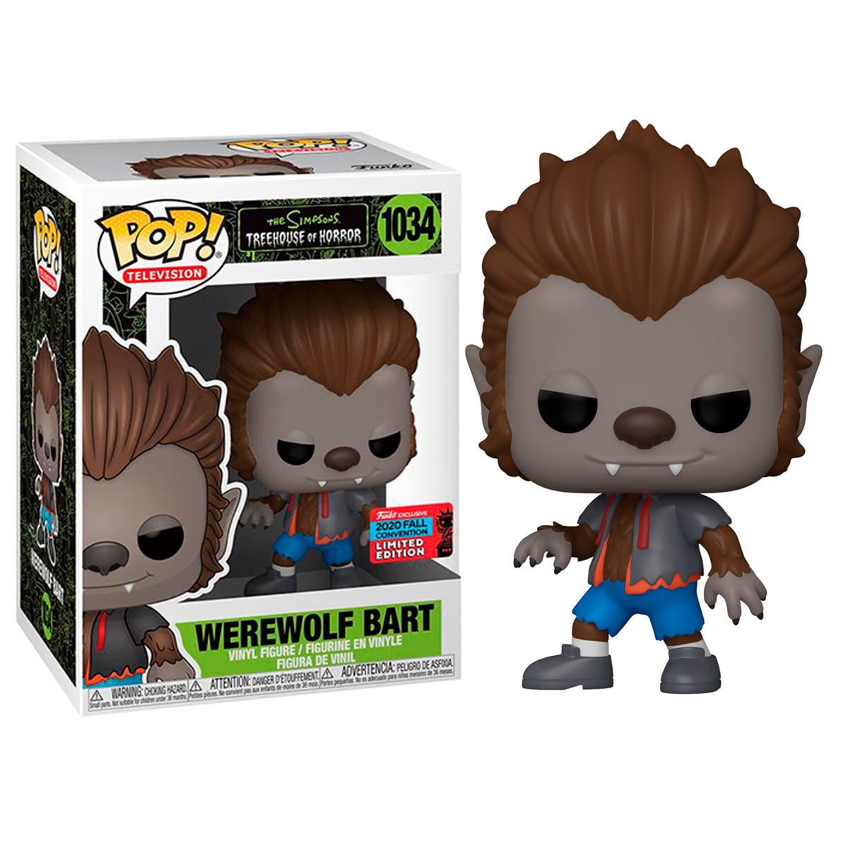 Figura POP The Simpsons Werewolf Bart Exclusive FUNKO
