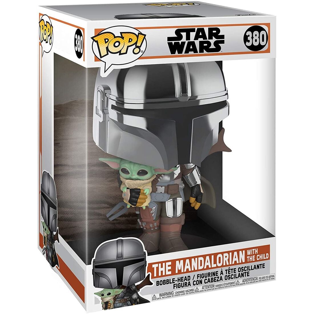 Figura POP Star Wars Mandalorian with Yoda Child 25cm FUNKO