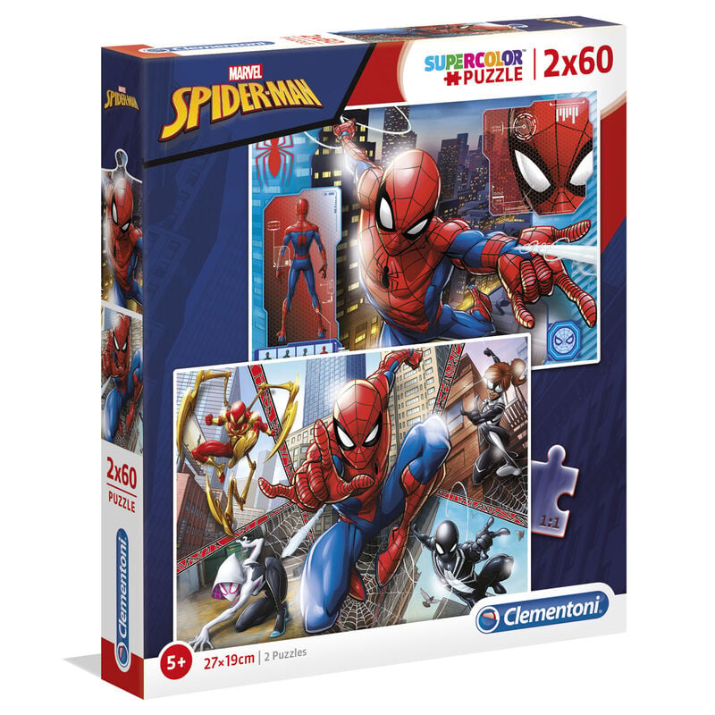 Puzzle Spiderman Marvel 2x60pzs CLEMENTONI