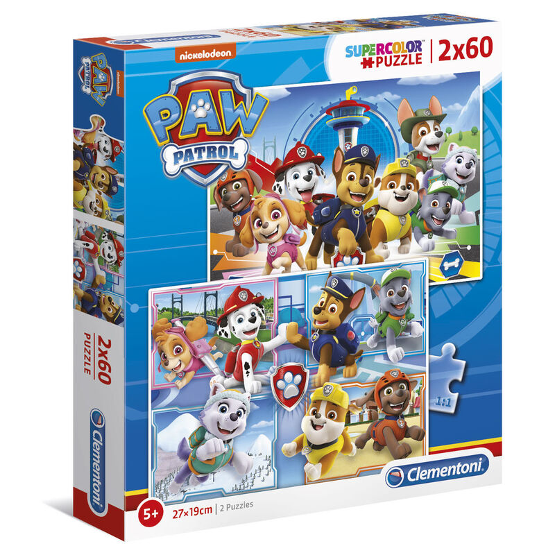 Puzzle Patrulla Canina Paw Patrol 2x60pzs CLEMENTONI