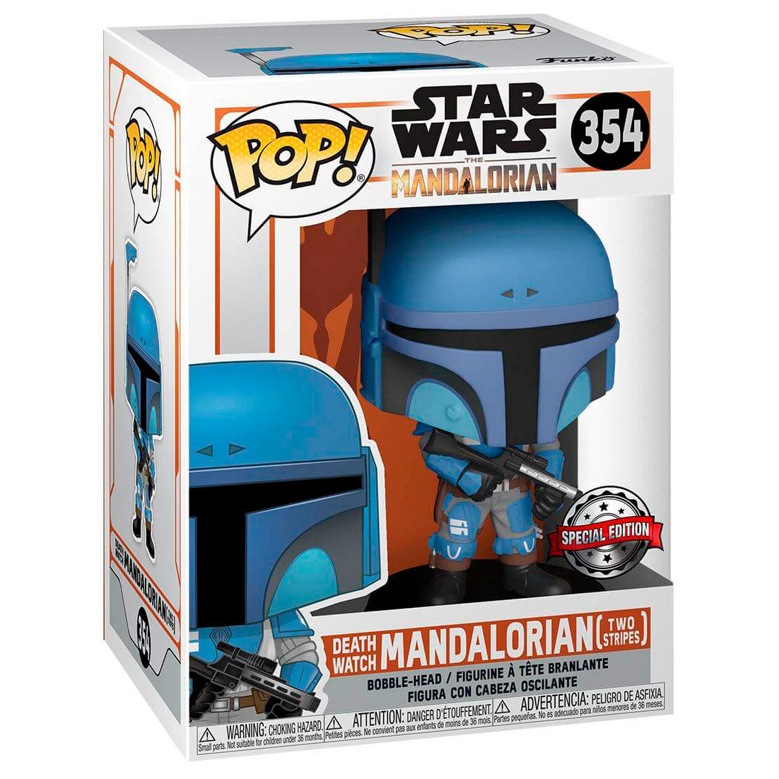 Figura POP Star Wars Mandalorian Death Watch Mandalorian Two Stripes Exclusive FUNKO