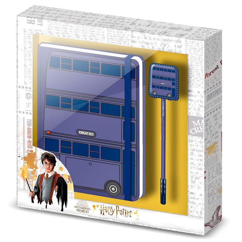 Set diario + boligrafo Knight Bus Harry Potter KARACTERMANIA