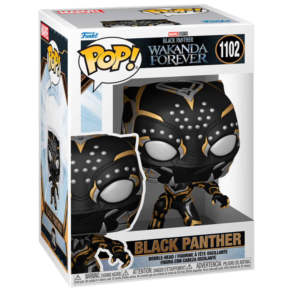 Figura POP Marvel Black Panther Wakanda Forever Black Panther FUNKO