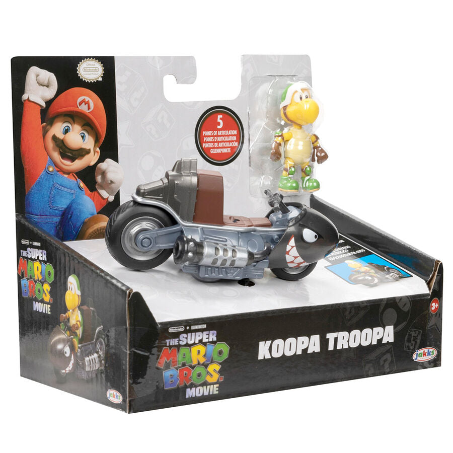 Figura Koopa Troopa Kart La Pelicula Mario Kart 6cm JAKKS PACIFIC