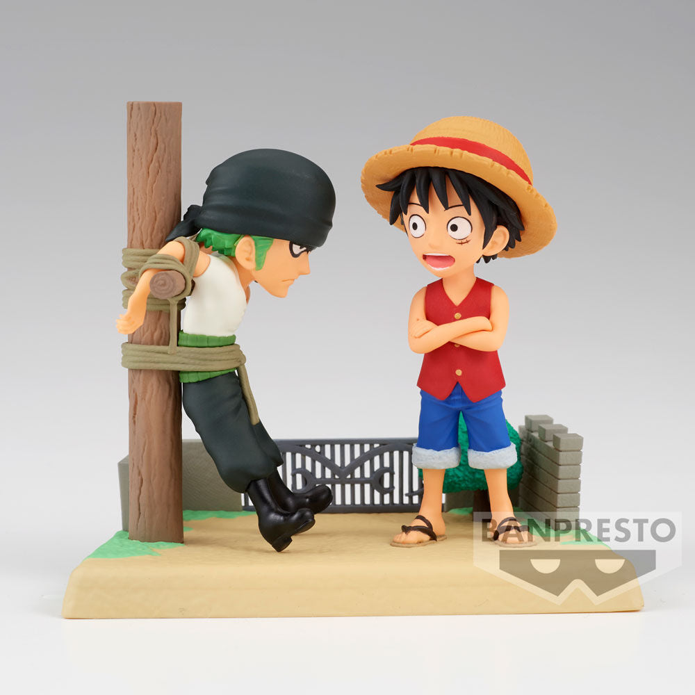 Figura Monkey D Luffy & Roronoa Zoro Log Stories One Piece 7cm BANPRESTO