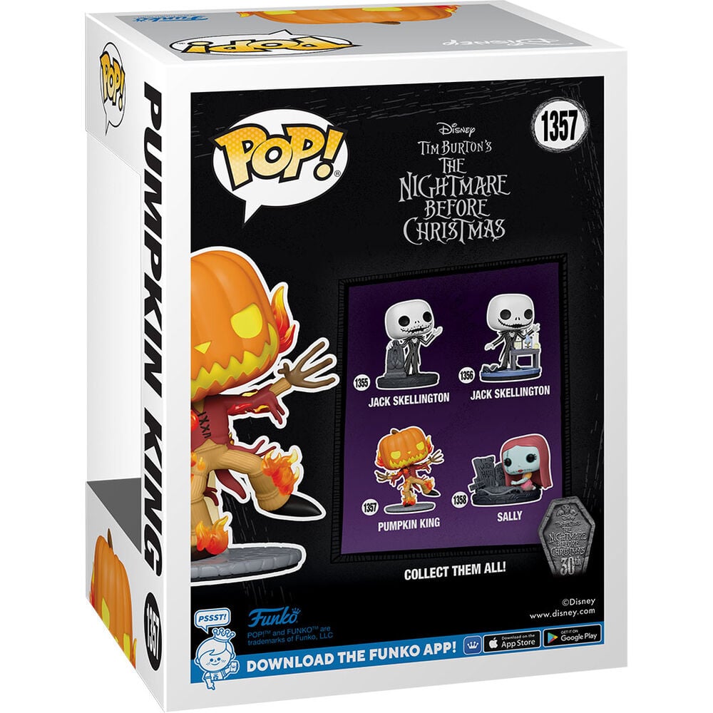 Figura POP Disney Pesadilla Antes de Navidad 30th Anniversary Pumpkin King FUNKO