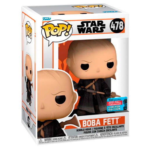 Figura POP Star Wars Boba Fett No Armor Exclusive FUNKO