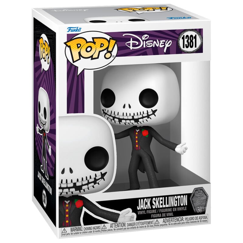 Figura POP Disney Pesadilla Antes de Navidad 30th Anniversary Jack Skellington FUNKO