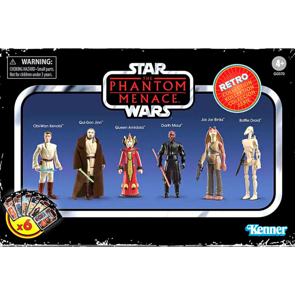 Set figuras Phantom Menace Star Wars 9,5cm HASBRO