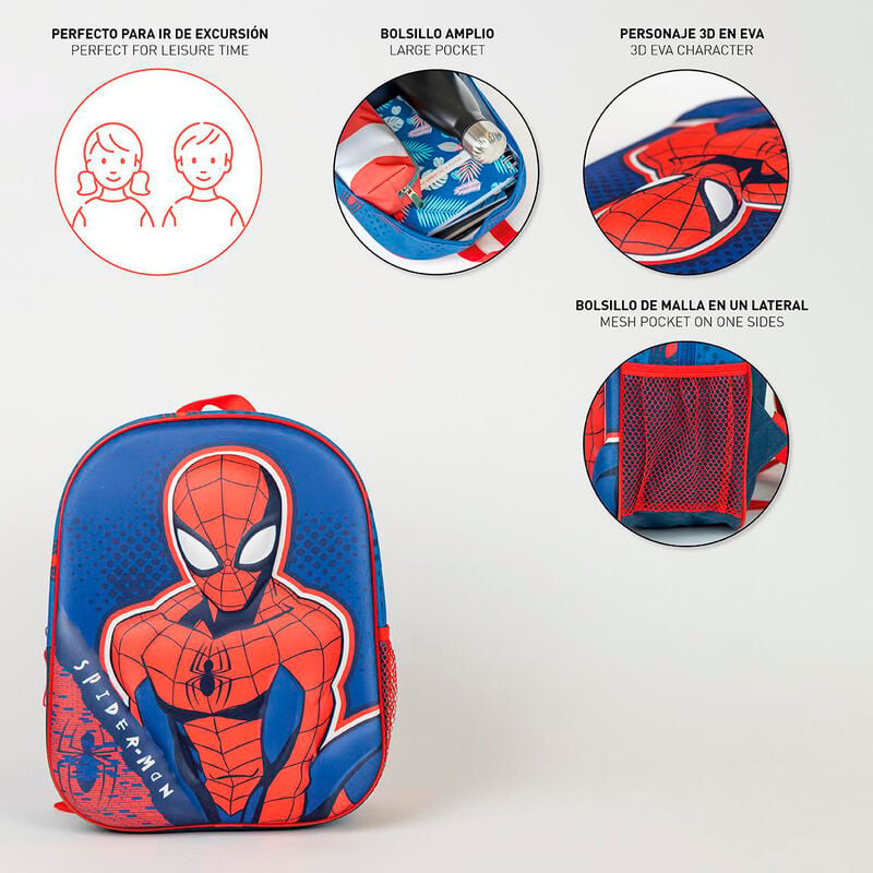 Mochila 3D Spiderman Marvel 31cm CERDÁ