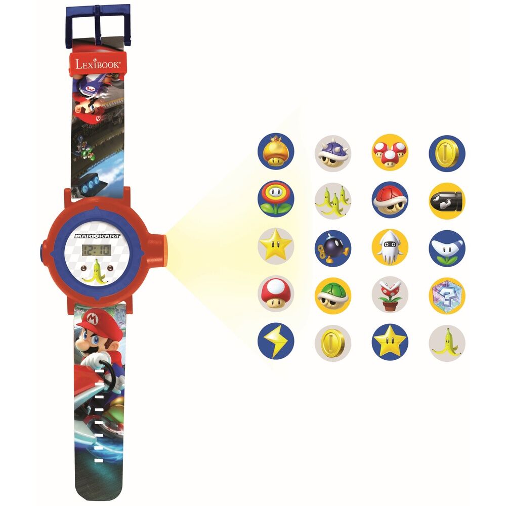 Reloj proyector digital Super Mario Bros LEXIBOOK