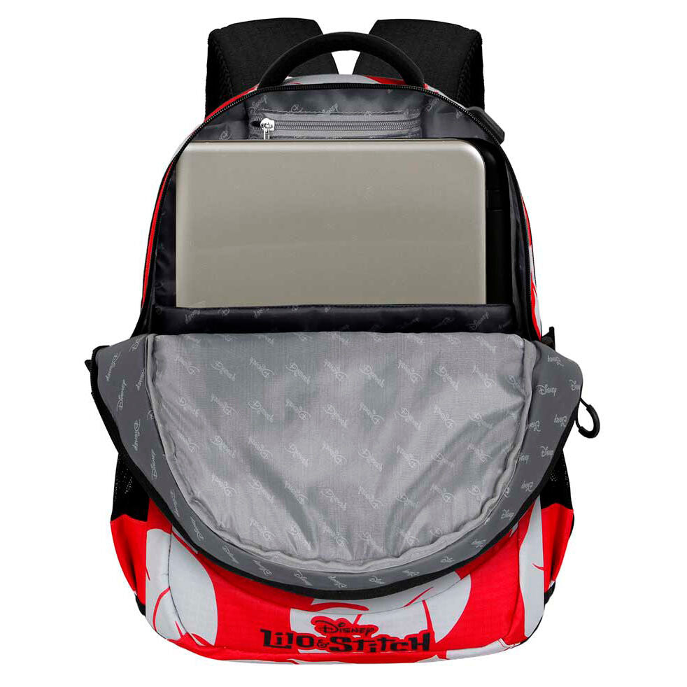 Mochila Kiss Stitch Disney 44cm adaptable KARACTERMANIA