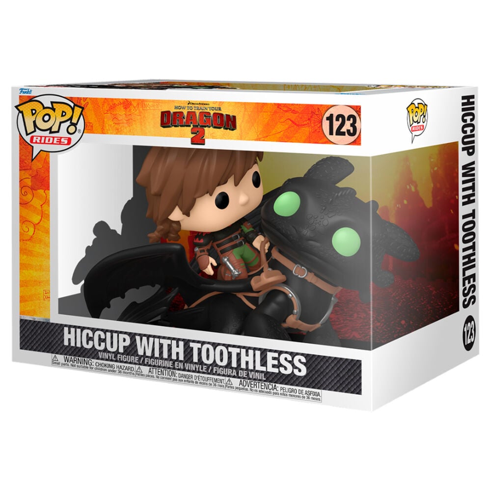 Figura POP Rides Deluxe Como Entrenar a tu Dragon 2 Hiccup with Toothless FUNKO