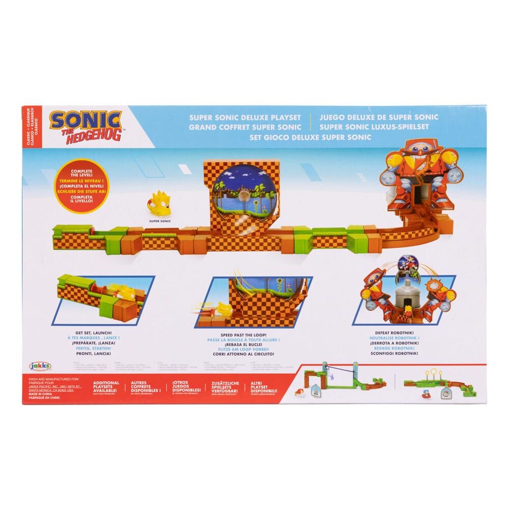Playset Super Sonic Deluxe Go Go Racers Sonic JAKKS PACIFIC