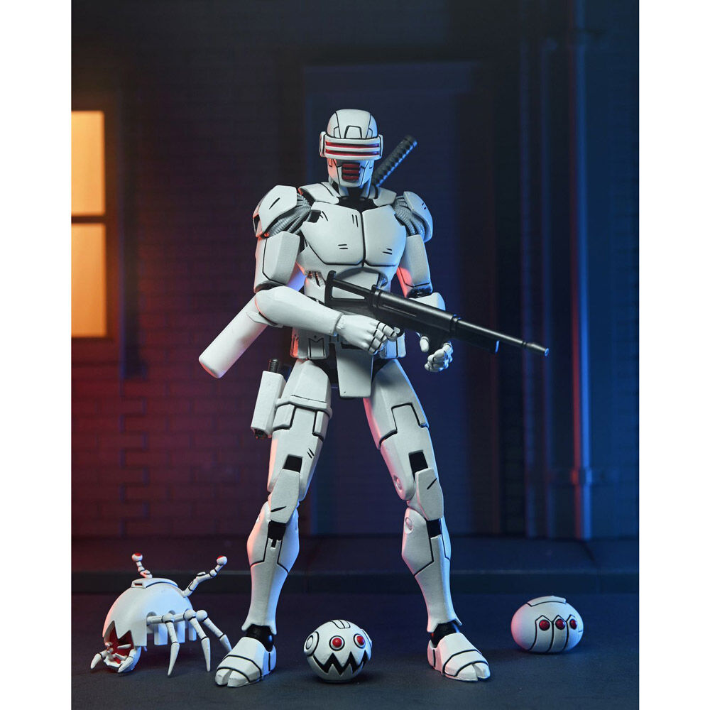 Set 2 figuras Synja Patrol Troop Reinforcements Teenage Mutant The Last Ronin Tortugas Ninja 18cm NECA