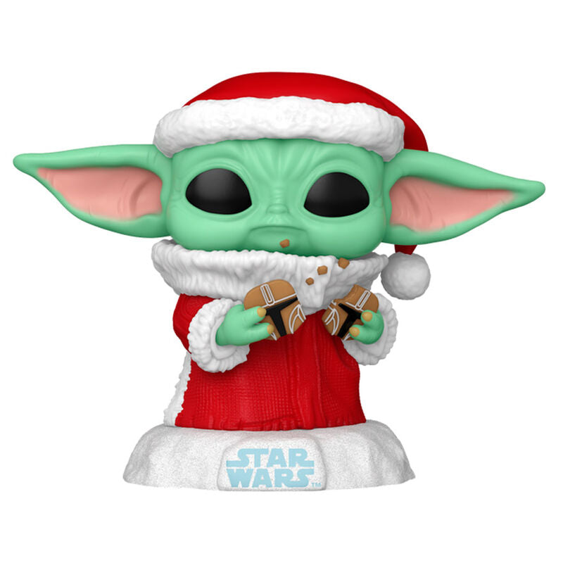 Figura POP Star Wars Grogu with Christmas Cookie FUNKO