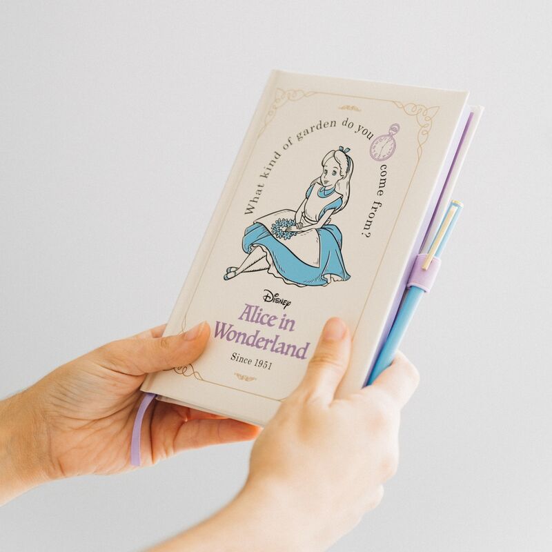 Cuaderno A5 premium + boligrafo Alicia en el Pais de las Maravillas Disney ERIK