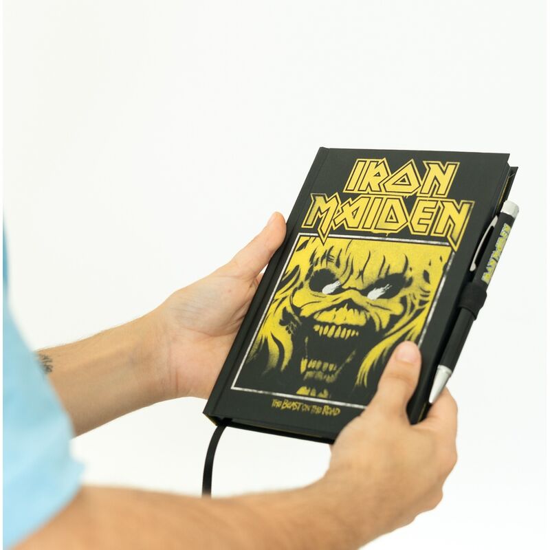 Cuaderno A5 premium + boligrafo proyector Iron Maiden ERIK