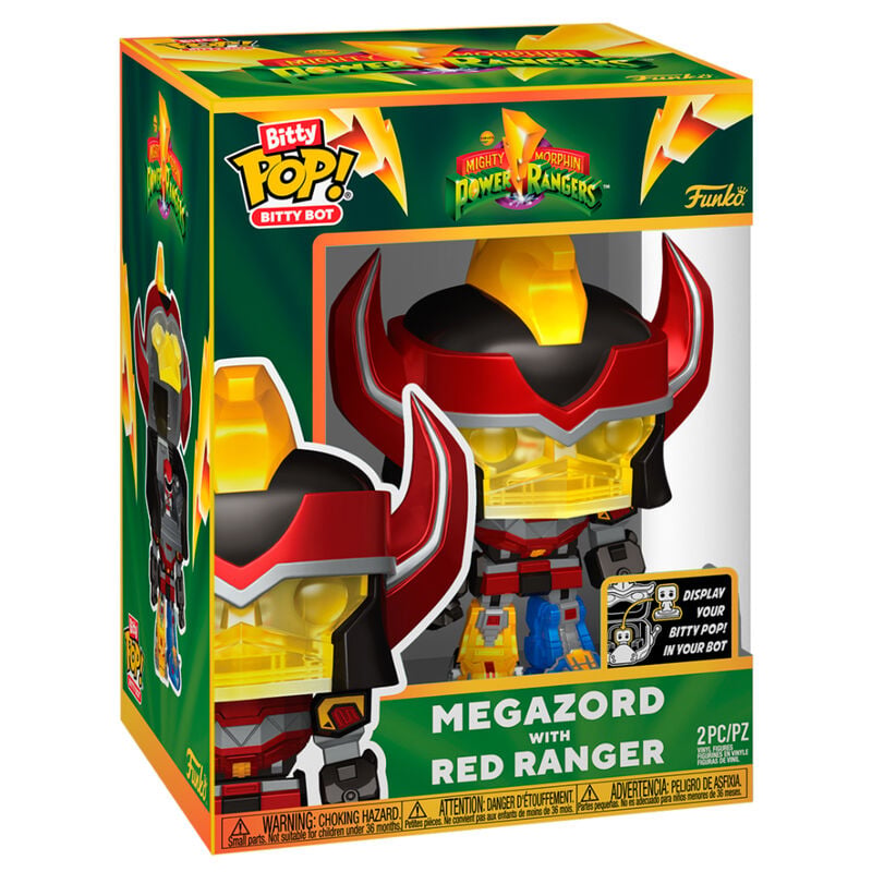 Figura Bitty Bots Mighty Morphin Power Rangers Megazord with Red Ranger FUNKO