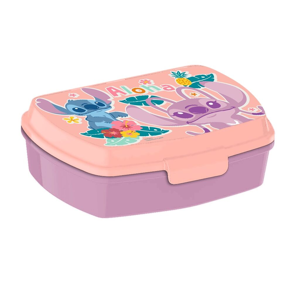 Cantimplora aluminio + Sandwichera Stitch Disney 500ml KIDS LICENSING