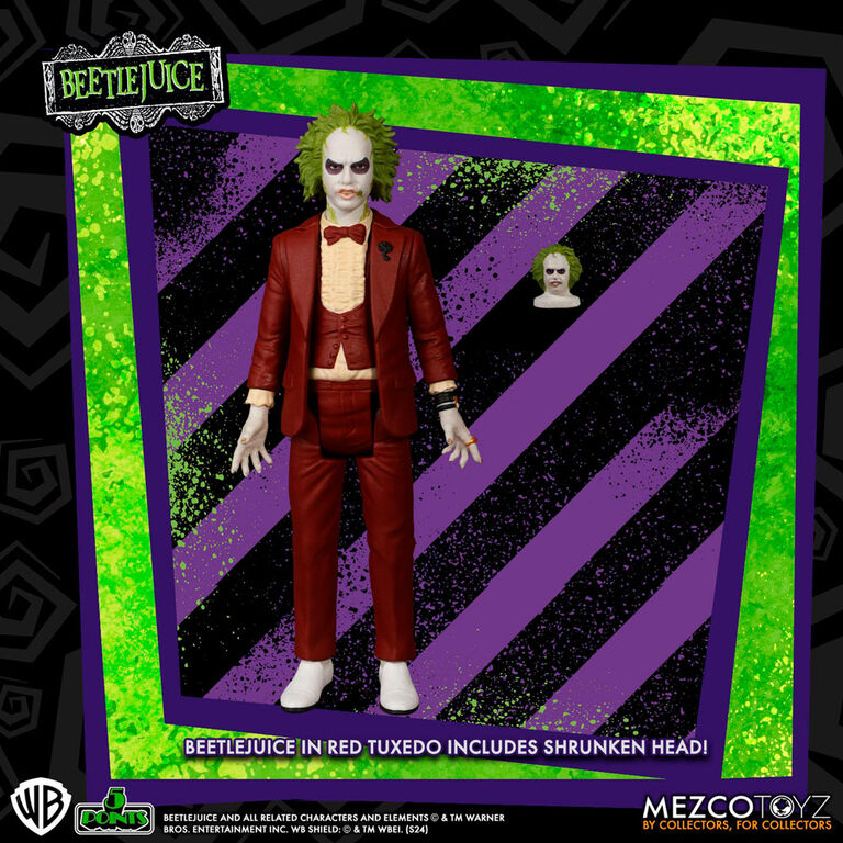 Figura Beetlejuice Red Tux Suite Beetlejuice 9,5cm MEZCO TOYZ