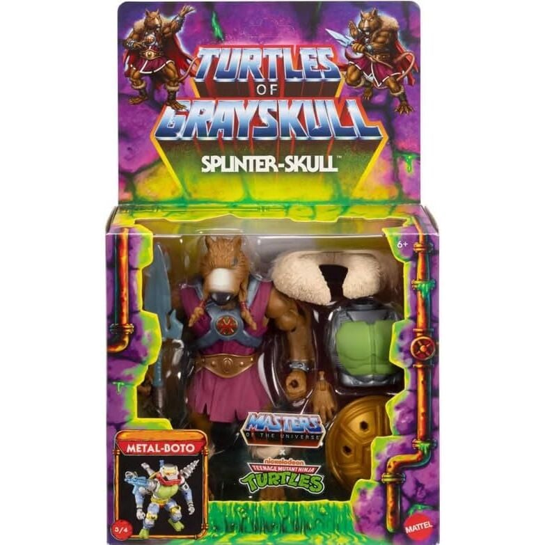 Figura Splinter-Skull Turtles of Grayskull Masters of the Universe 14cm MATTEL