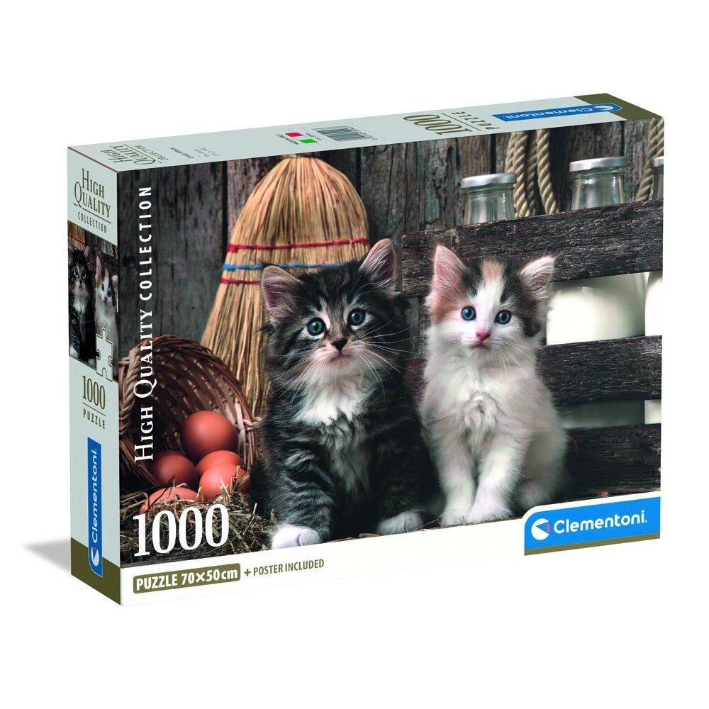 Puzzle Lovely Kittens High Quality 1000pzs CLEMENTONI