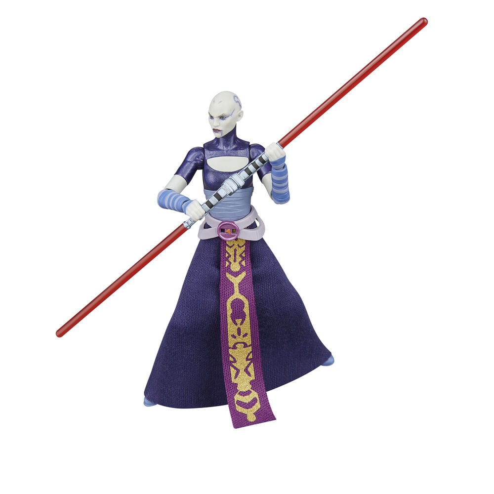 Figura Asajj Ventress La Guerra de los Clones Star Wars 9,5cm HASBRO