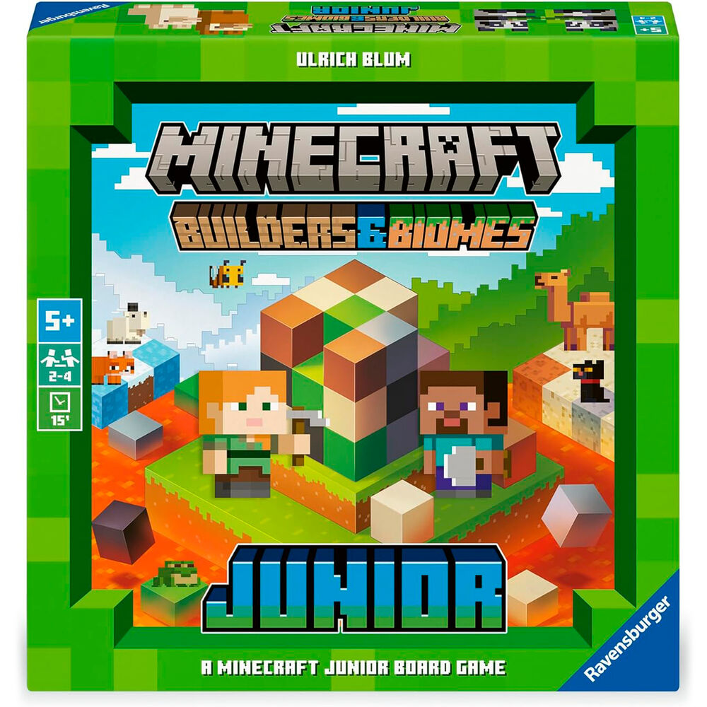 Juego de Mesa Builders & Biomes Junior Minecraft RAVENSBURGER
