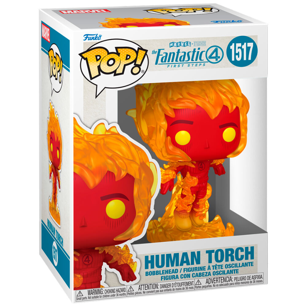 Figura POP Marvel Los 4 Fantasticos Antorcha Humana FUNKO