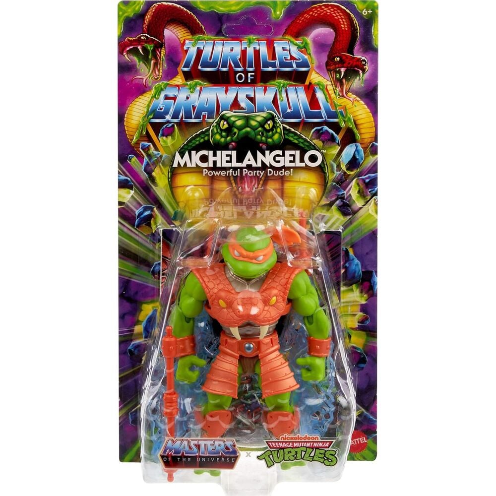 Figura Michelangelo Turtles of Grayskull Masters of the Universe 14cm MATTEL