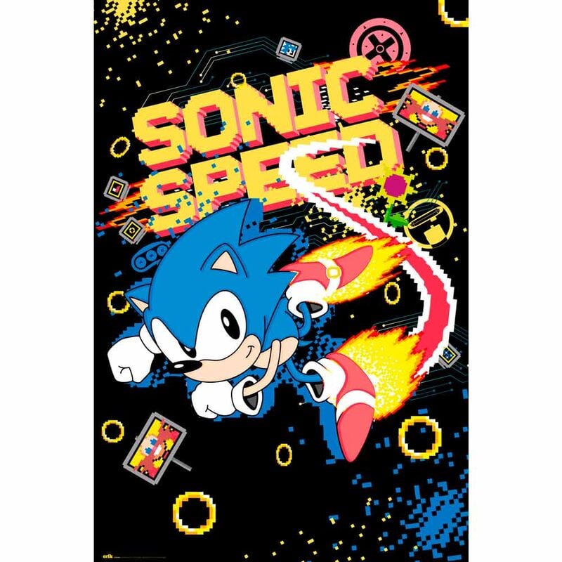 Poster Speed Sega Sonic the Hedgehog ERIK
