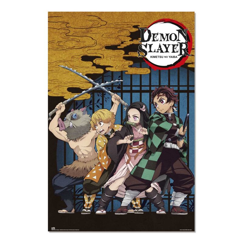 Poster La Casa de Los Tambores Demon Slayer Kimetsu no Yaiba ERIK