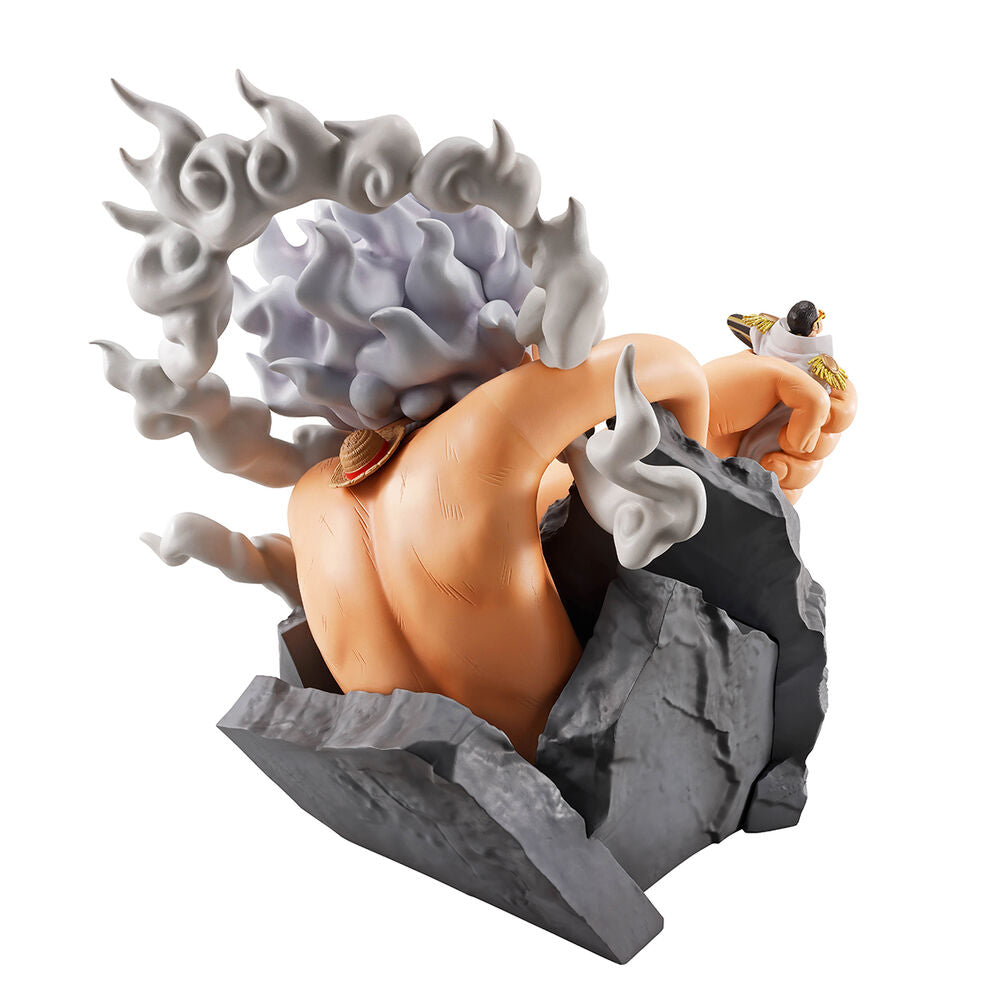 Figura Ichibansho Monkey D Luffy Gear 5 vs Borsalino Burst of Energy One Piece 22cm BANPRESTO