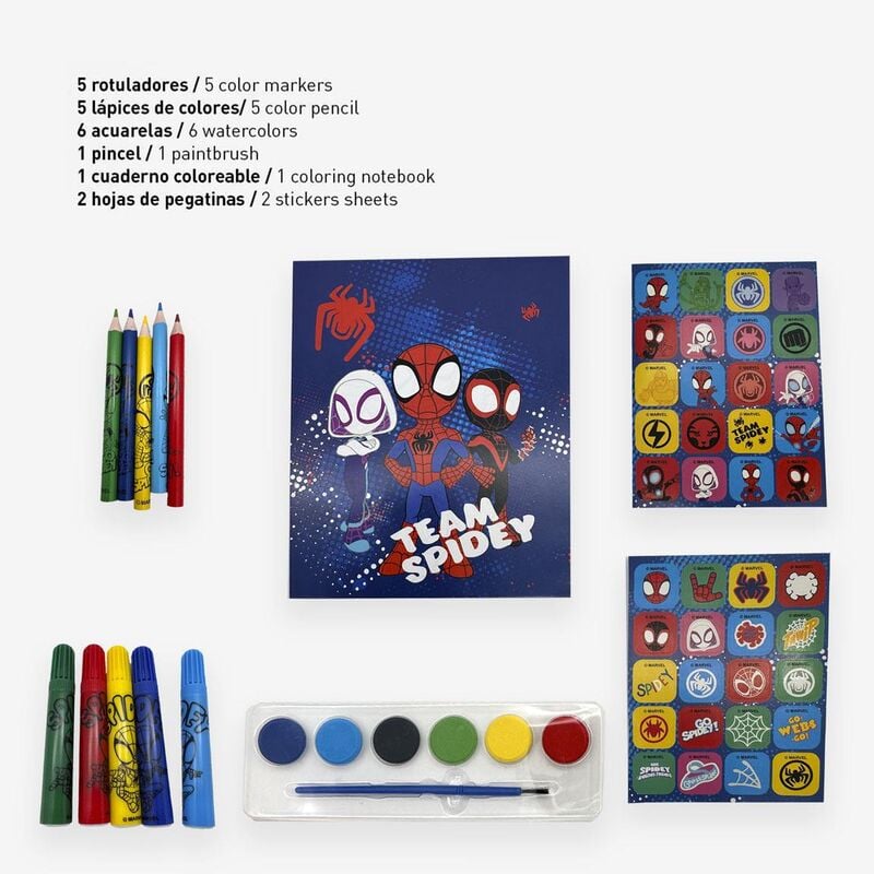 Set papeleria mochila Spidey Marvel CERDÁ