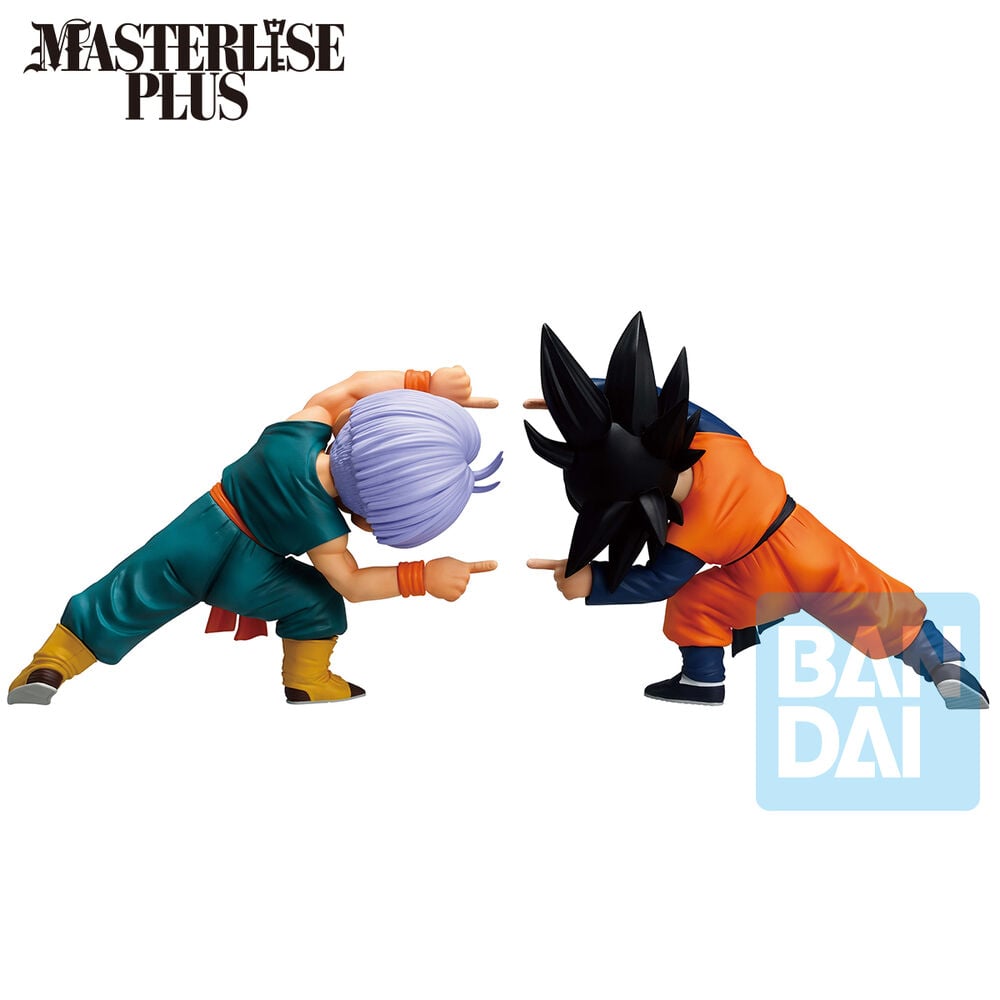 Set 2 Figuras Ichibansho Masterlise Son Goten & Trunks Battle of Super Saiyan Dragon Ball Z 9cm BANPRESTO