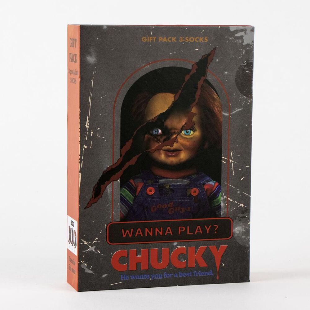 Set 3 calcetines Chucky adulto CERDÁ