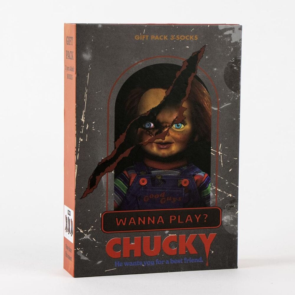 Set 3 calcetines Chucky adulto CERDÁ