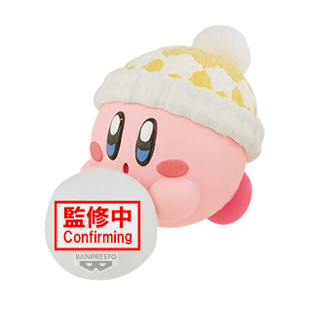 Figura Kirby Play in the Snow Fluffy Puffy Mine Kirby 4cm BANPRESTO