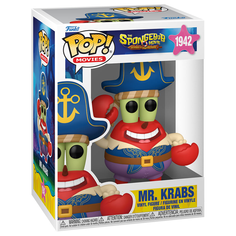 Figura POP Bob Esponja Una Nueva Aventura Pirata Mr. Krabs FUNKO