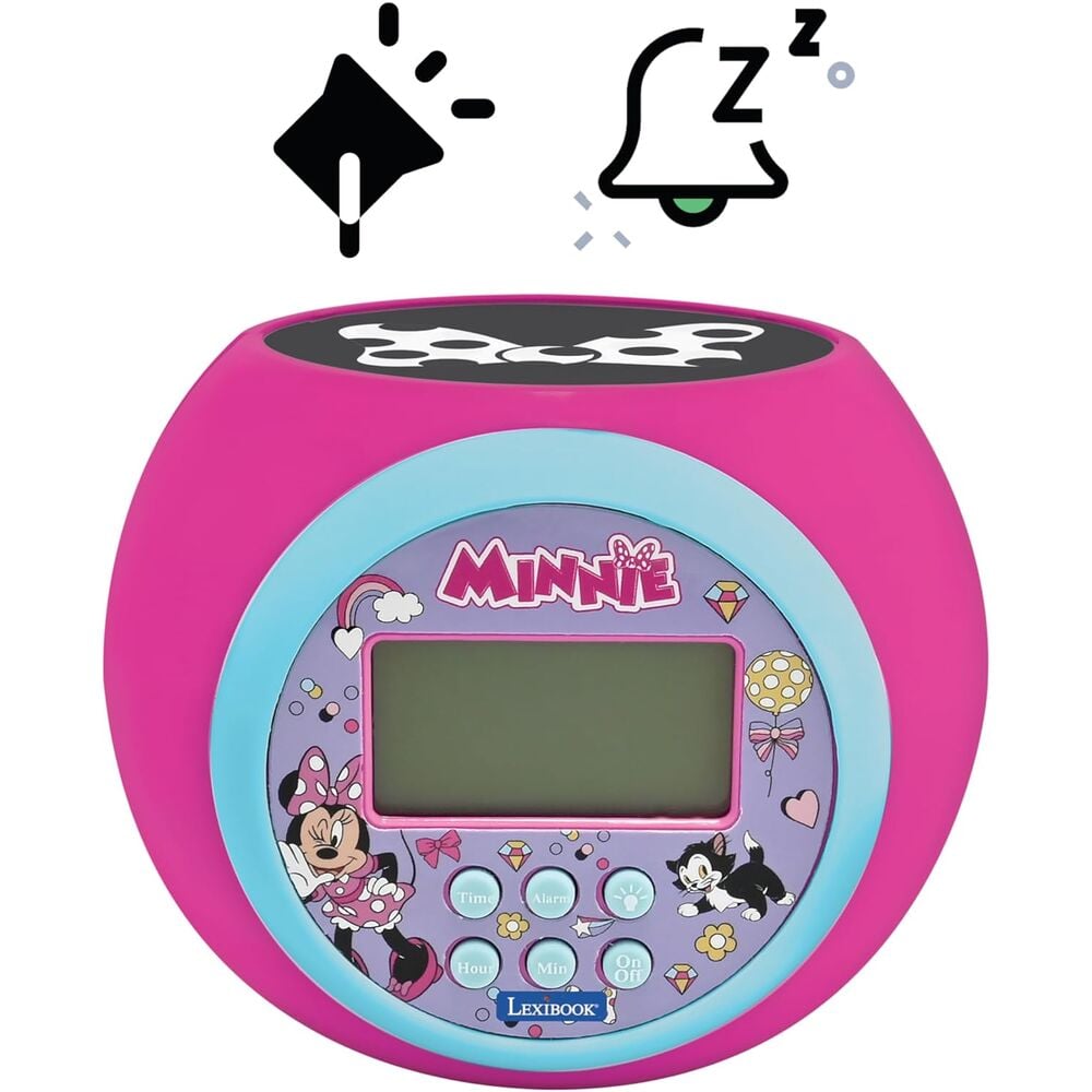 Reloj Despertador Proyector Minnie Disney LEXIBOOK