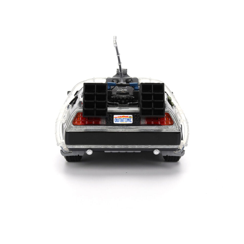 Replica DLorean Hollywood Rides Time Machine 40th Anniversary Regreso al Futuro JADA TOYS