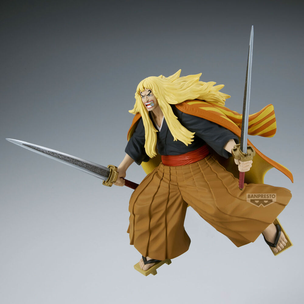 Figura Shiki El Leon Dorado Battle Record One Piece 16cm BANPRESTO