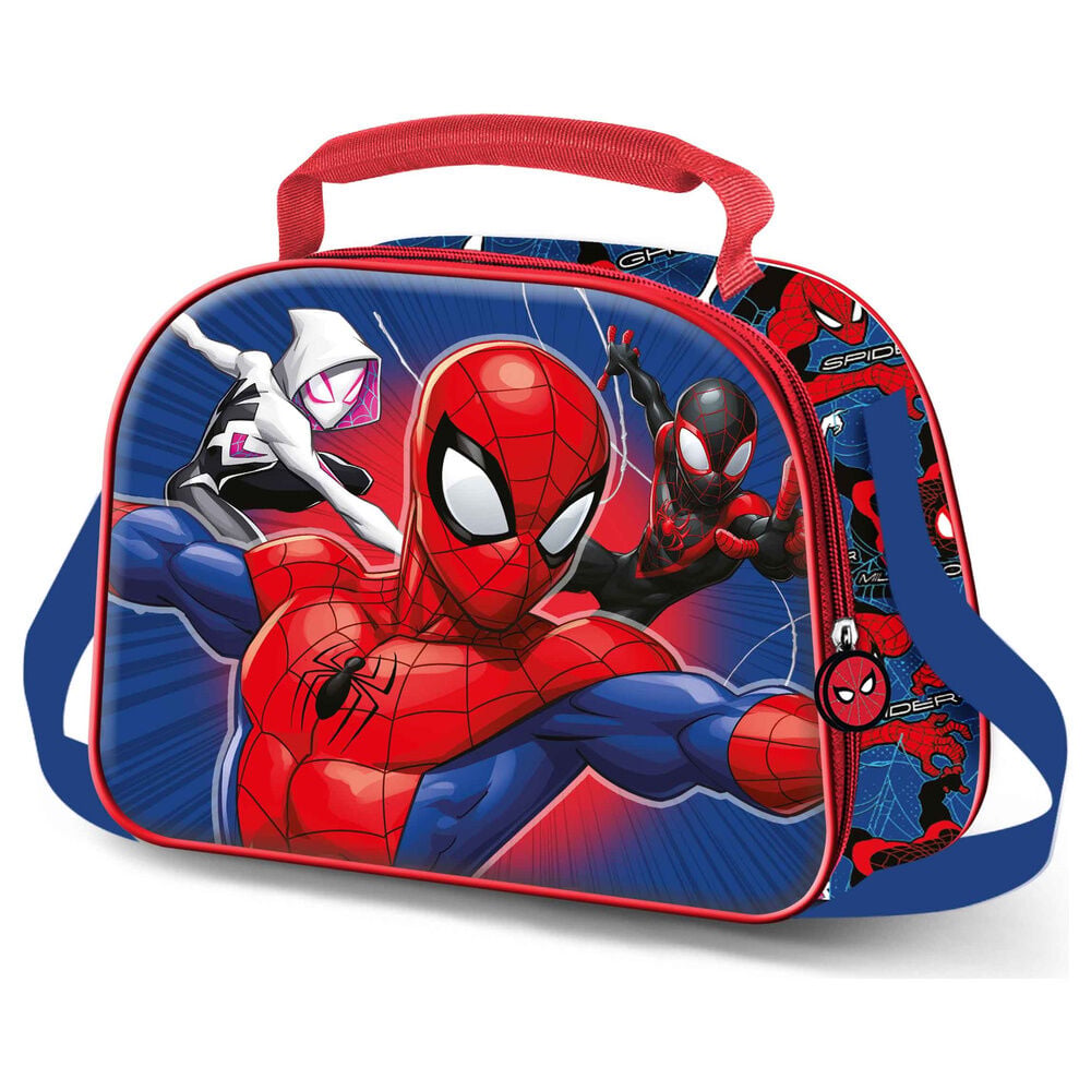 Bolsa portameriendas 3D Word Spiderman Marvel KARACTERMANIA