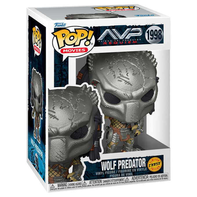 Figura POP Alien vs Predator Requiem Wolf Predator Chase FUNKO