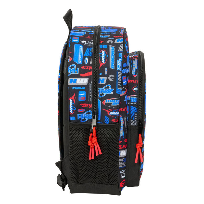 Mochila Hot Wheels 38cm adaptable SAFTA
